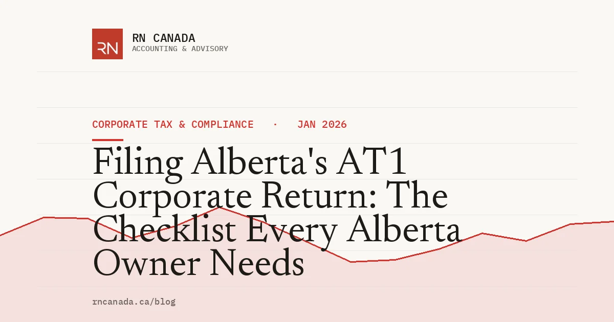Filing Alberta's AT1 Corporate Return: The Checklist Every Alberta Owner Needs
