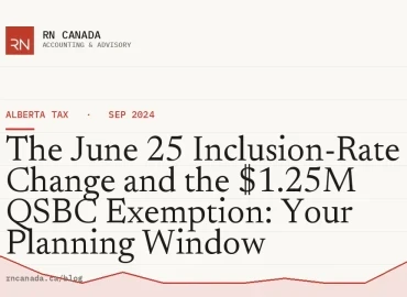 The June 25 Inclusion-Rate Change and the $1.25M QSBC Exemption: Your Planning Window