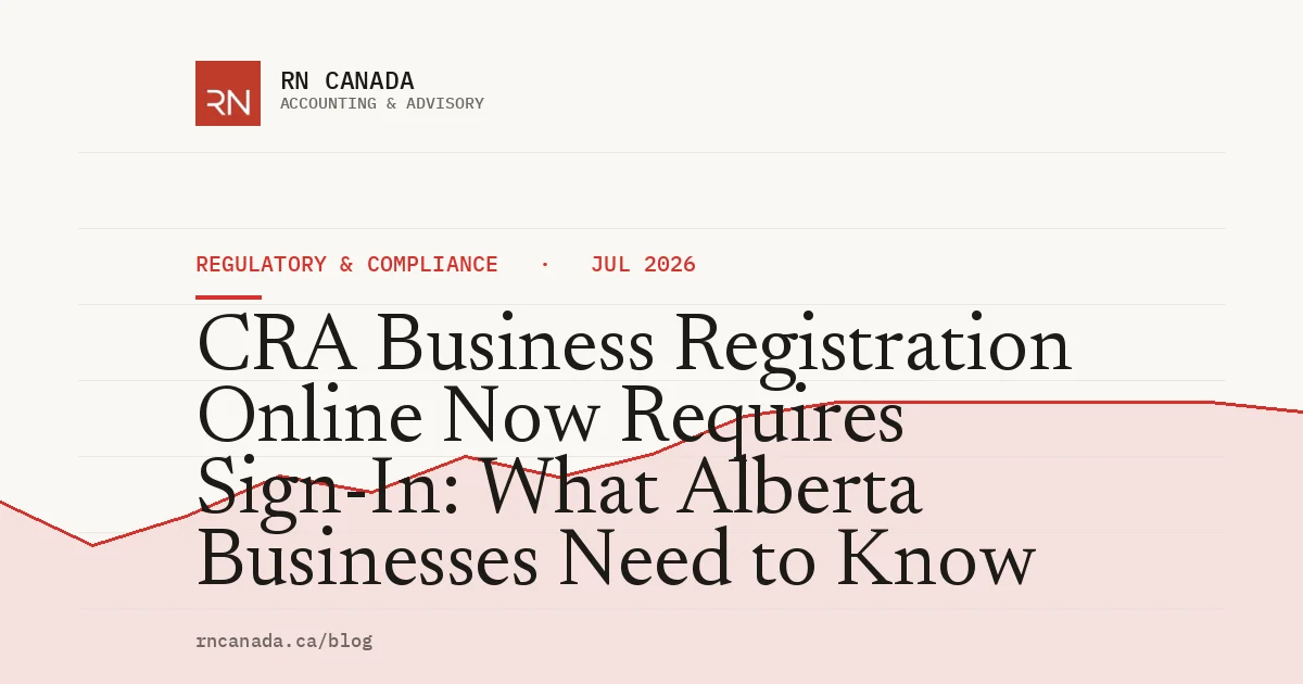 CRA Business Registration Online Now Requires Sign-In: What Alberta Businesses Need to Know