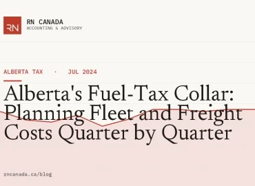 Alberta's Fuel-Tax Collar: Planning Fleet and Freight Costs Quarter by Quarter
