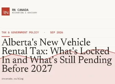 Alberta's New Vehicle Rental Tax: What's Locked In and What's Still Pending Before 2027
