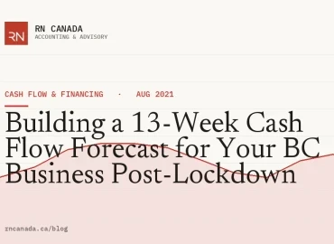 Building a 13-Week Cash Flow Forecast for Your BC Business Post-Lockdown