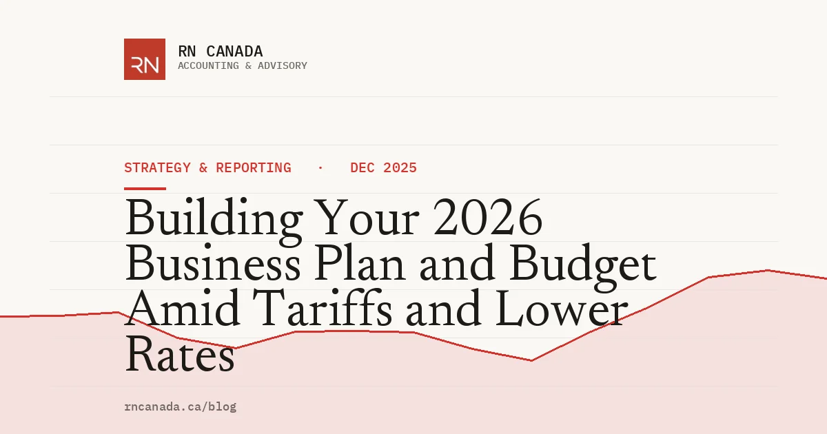 Building Your 2026 Business Plan and Budget Amid Tariffs and Lower Rates