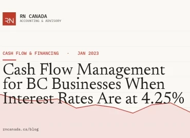 Cash Flow Management for BC Businesses When Interest Rates Are at 4.25%