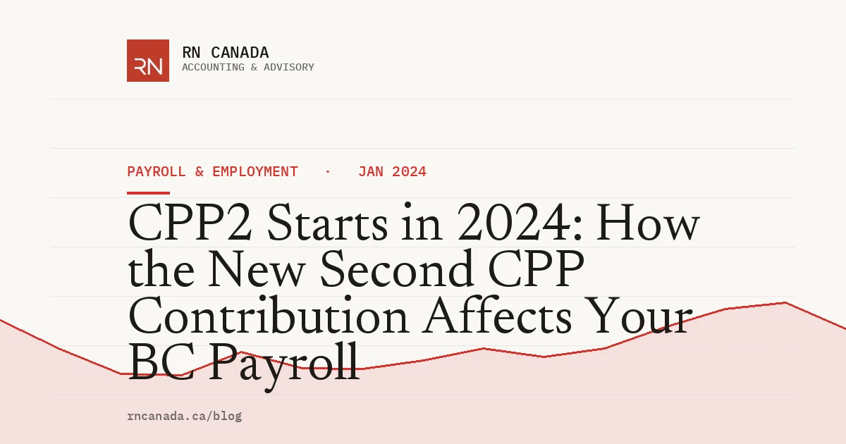 CPP2 Starts in 2024: How the New Second CPP Contribution Affects Your BC Payroll