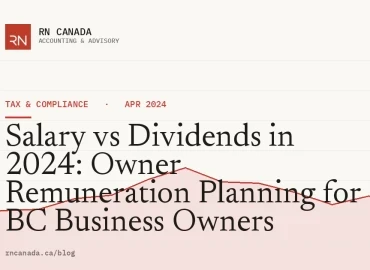 Salary vs Dividends in 2024: Owner Remuneration Planning for BC Business Owners