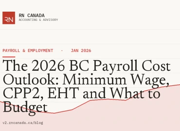 The 2026 BC Payroll Cost Outlook: Minimum Wage, CPP2, EHT and What to Budget