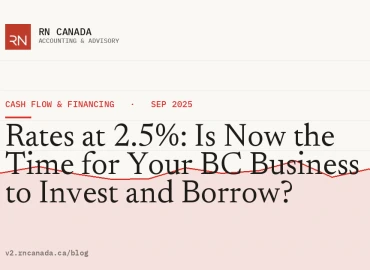 Rates at 2.5%: Is Now the Time for Your BC Business to Invest and Borrow?