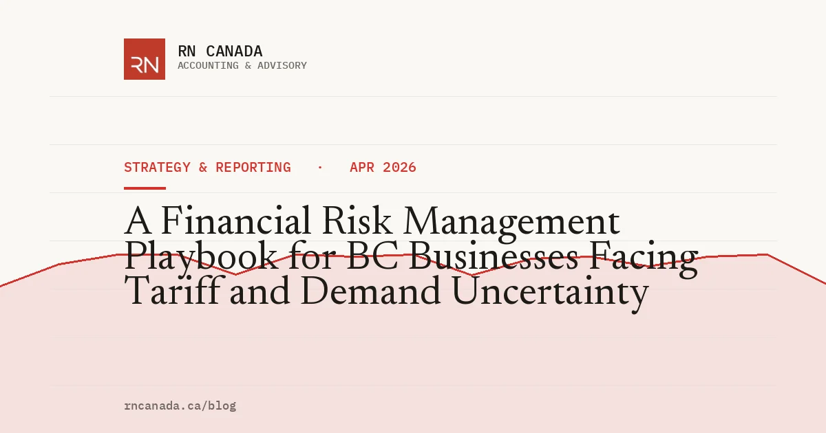 A Financial Risk Management Playbook for BC Businesses Facing Tariff and Demand Uncertainty