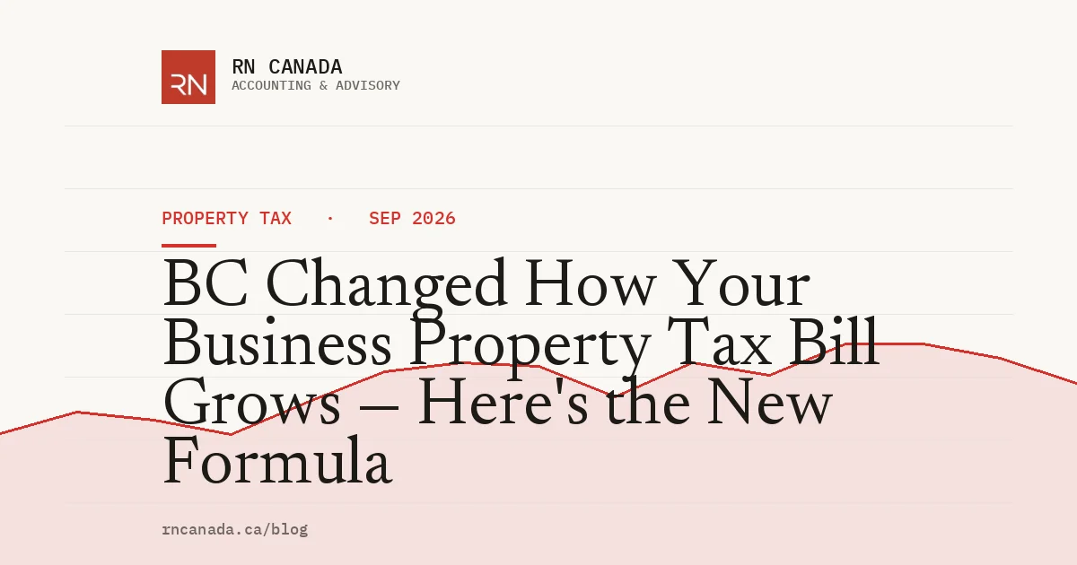 BC Changed How Your Business Property Tax Bill Grows — Here's the New Formula