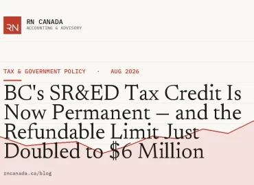 BC's SR&ED Tax Credit Is Now Permanent — and the Refundable Limit Just Doubled to $6 Million