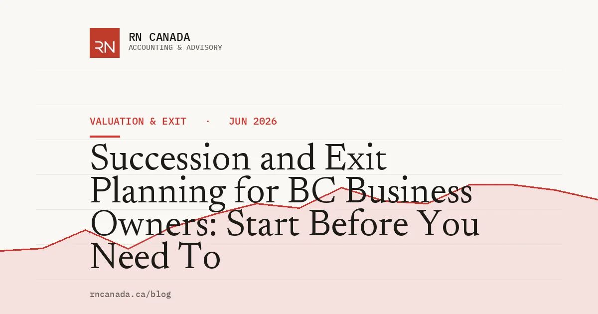Succession and Exit Planning for BC Business Owners: Start Before You Need To