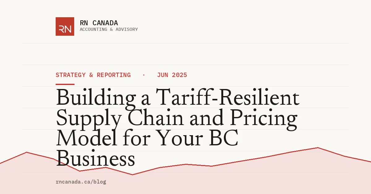 Building a Tariff-Resilient Supply Chain and Pricing Model for Your BC Business