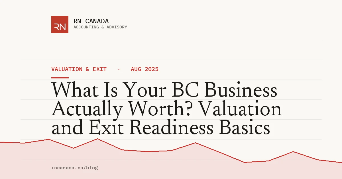 What Is Your BC Business Actually Worth? Valuation and Exit Readiness Basics