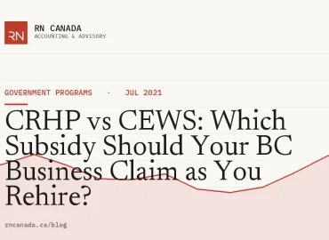 CRHP vs CEWS: Which Subsidy Should Your BC Business Claim as You Rehire?