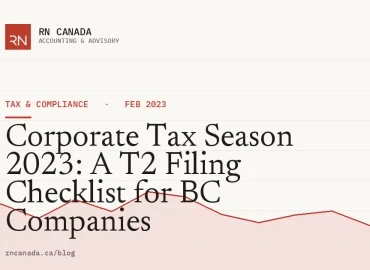 Corporate Tax Season 2023: A T2 Filing Checklist for BC Companies