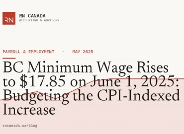 BC Minimum Wage Rises to $17.85 on June 1, 2025: Budgeting the CPI-Indexed Increase