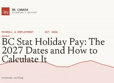 BC Stat Holiday Pay: The 2027 Dates and How to Calculate It