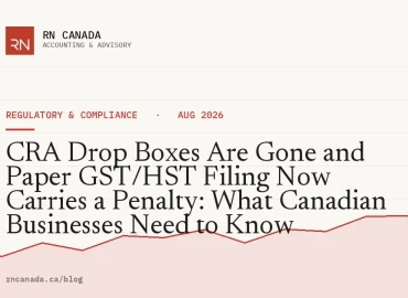 CRA Drop Boxes Are Gone and Paper GST/HST Filing Now Carries a Penalty: What Canadian Businesses Need to Know