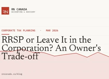 RRSP or Leave It in the Corporation? An Owner's Trade-off